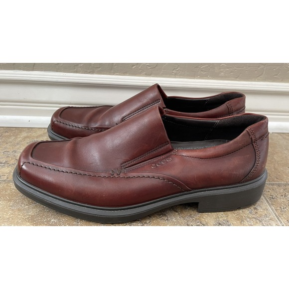 Ecco Shoes Mens Size  43 9-9.5 Brown Loafer Slip On Real Leather main image 4